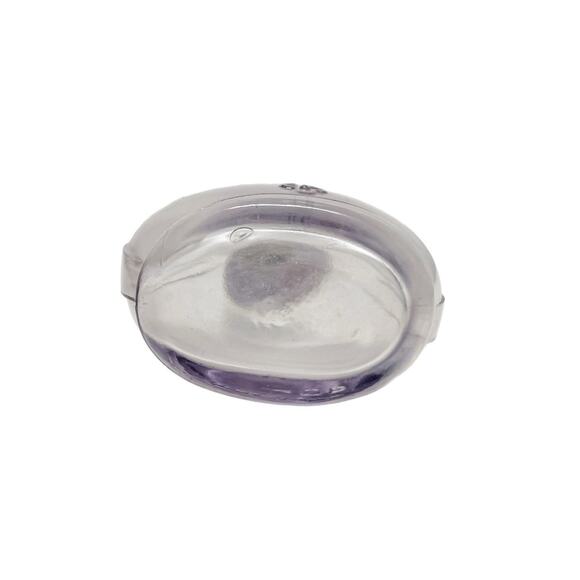 Vintage Rare Holy Water Bottle Amethyst (Purple) Embossed with Cross - Picture 7 of 9